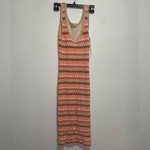 Ronny Kobo Collection Multicolor Chevron Midi Dress